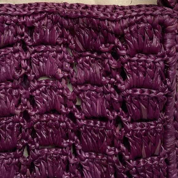 Sezane Tasha Raffia Crossbody Pouch NWT - Picture 3 of 9